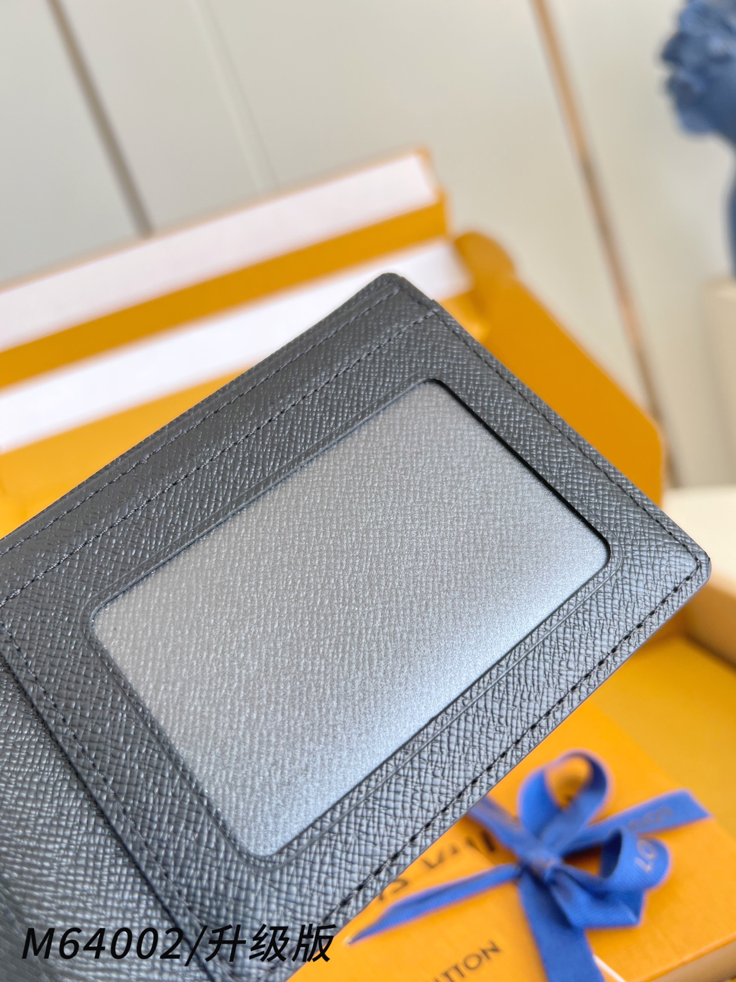 【 N64002黑花/升级版 】🎁配全套精品包装 slender 钱包采用 Monogram 帆布制造，