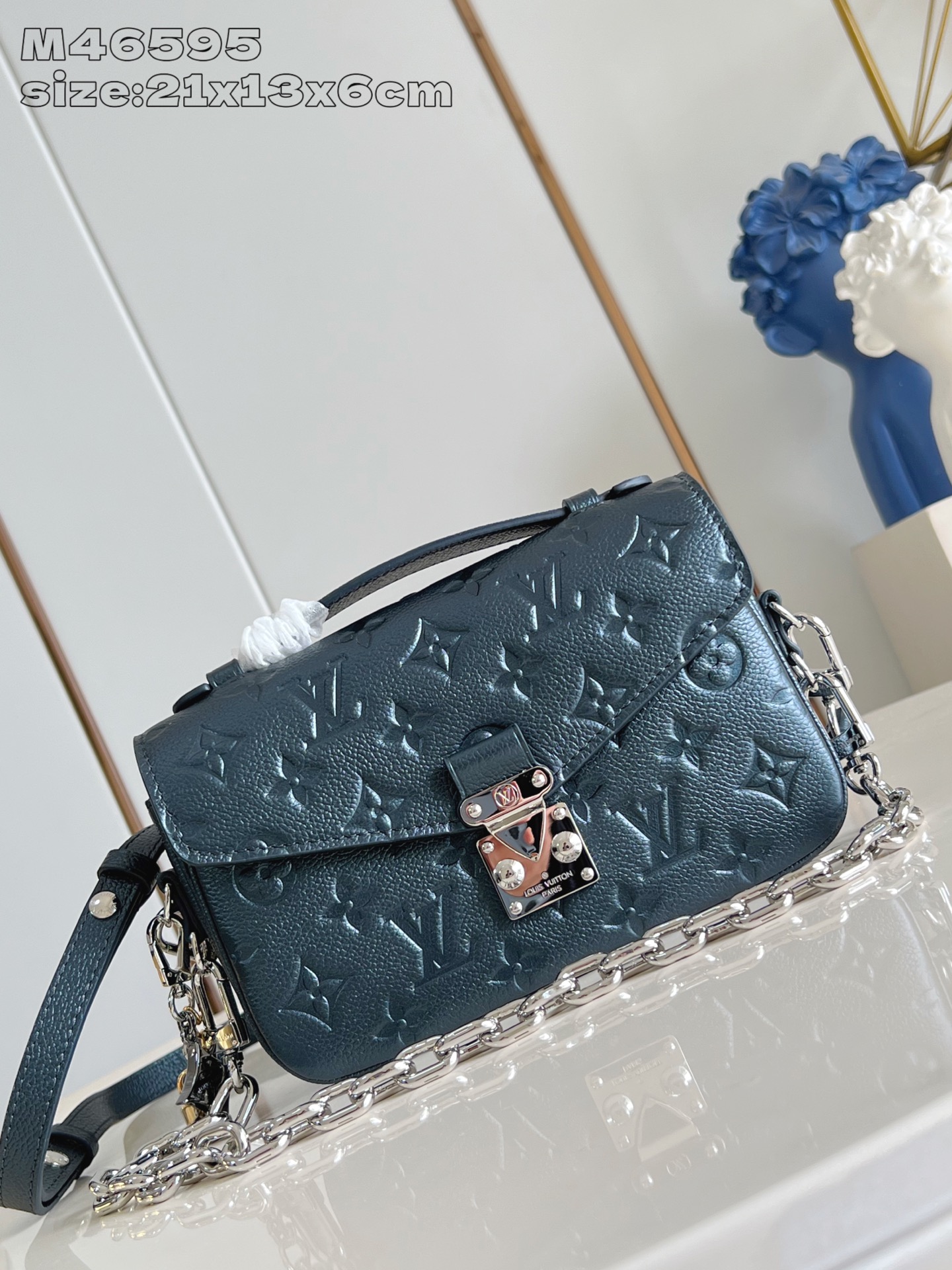 루이비통 M46595 블루 포쉐트 메티스 핸드백 모노그램 앙프렝뜨 에피 Louis Vuitton Bag