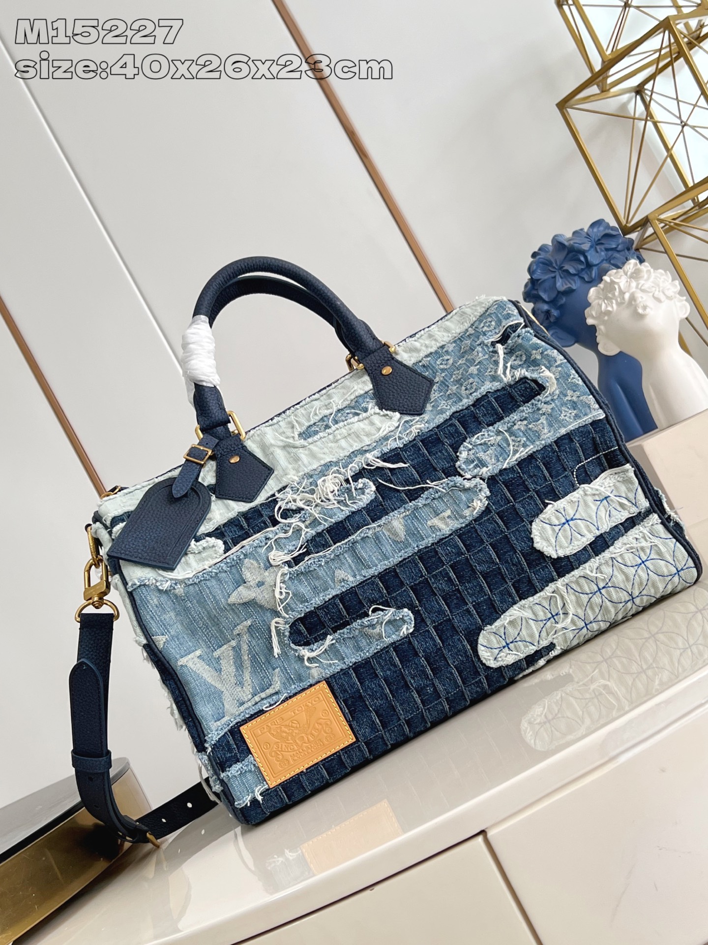 루이비통 M15227 스피디 핸드백 모노그램 다미에 데님 Louis Vuitton Bag