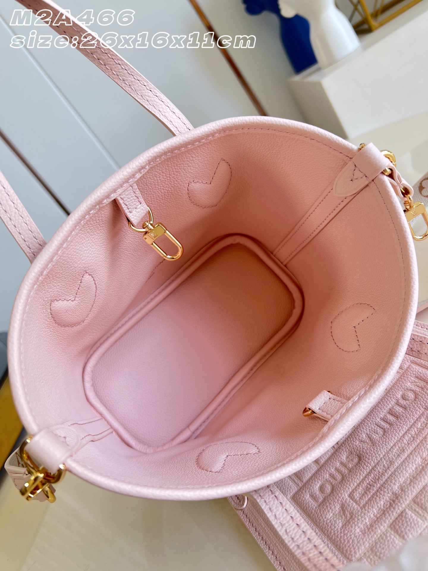 【顶级原单 M2A466 】本款 Neverfull Inside Out BB 手袋焕新呈现 Monogram Dun