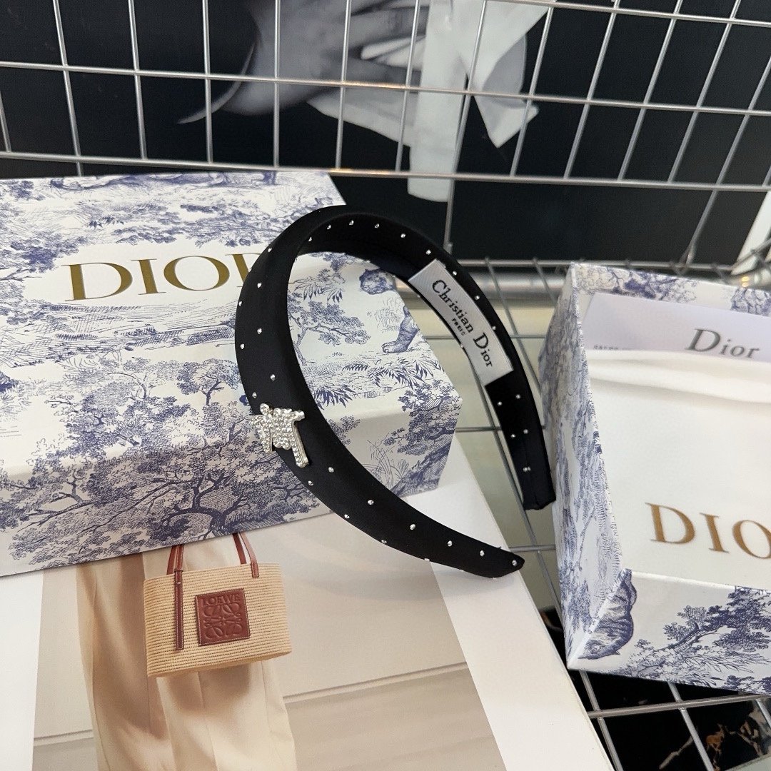 配包装盒Dior迪奥新款发箍满天星系列时尚百搭！简单实用小姐姐必备