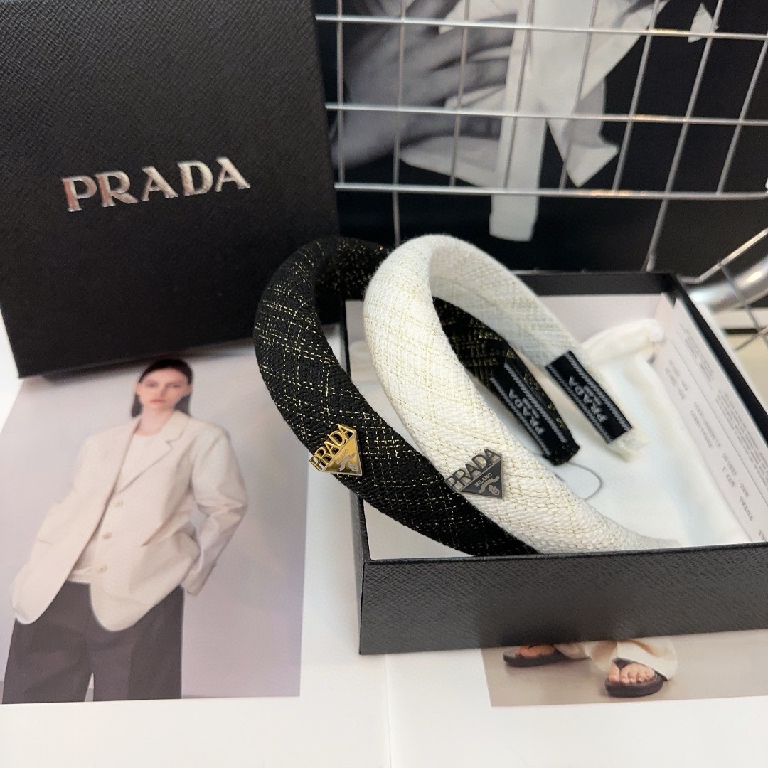 NO:281434,P packing box PRADA's latest hairbands Fashion trend, very easy to match Temperament and tasteful hair accessories, hairpins, prada, prada, hairpins19860909P 配包装盒 PRADA（普拉达）最新款发箍 时尚潮流,非常好搭配 气质有品位发饰,发夹,prada,prada,hairpins,accessory