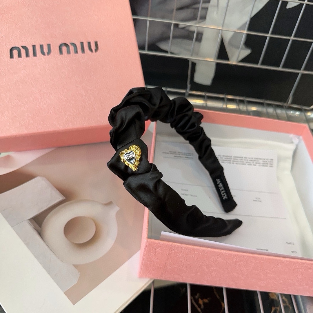 配包装盒miumiu新款发箍简单优雅实用百搭值得入手！黑白两色