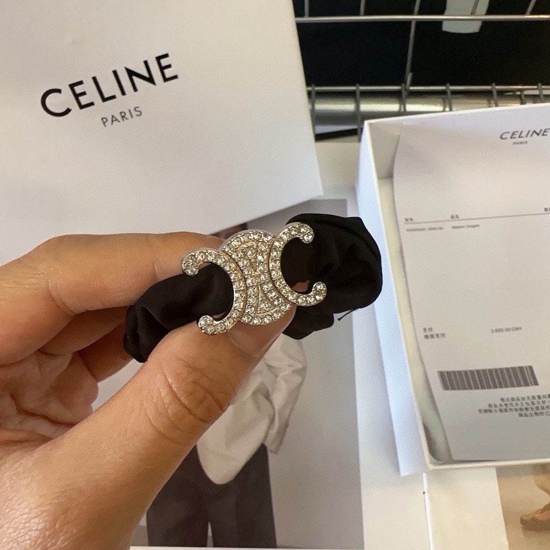 配包装盒CELINE赛琳凯旋门时尚发圈复古气质美甜酷女神必备单品