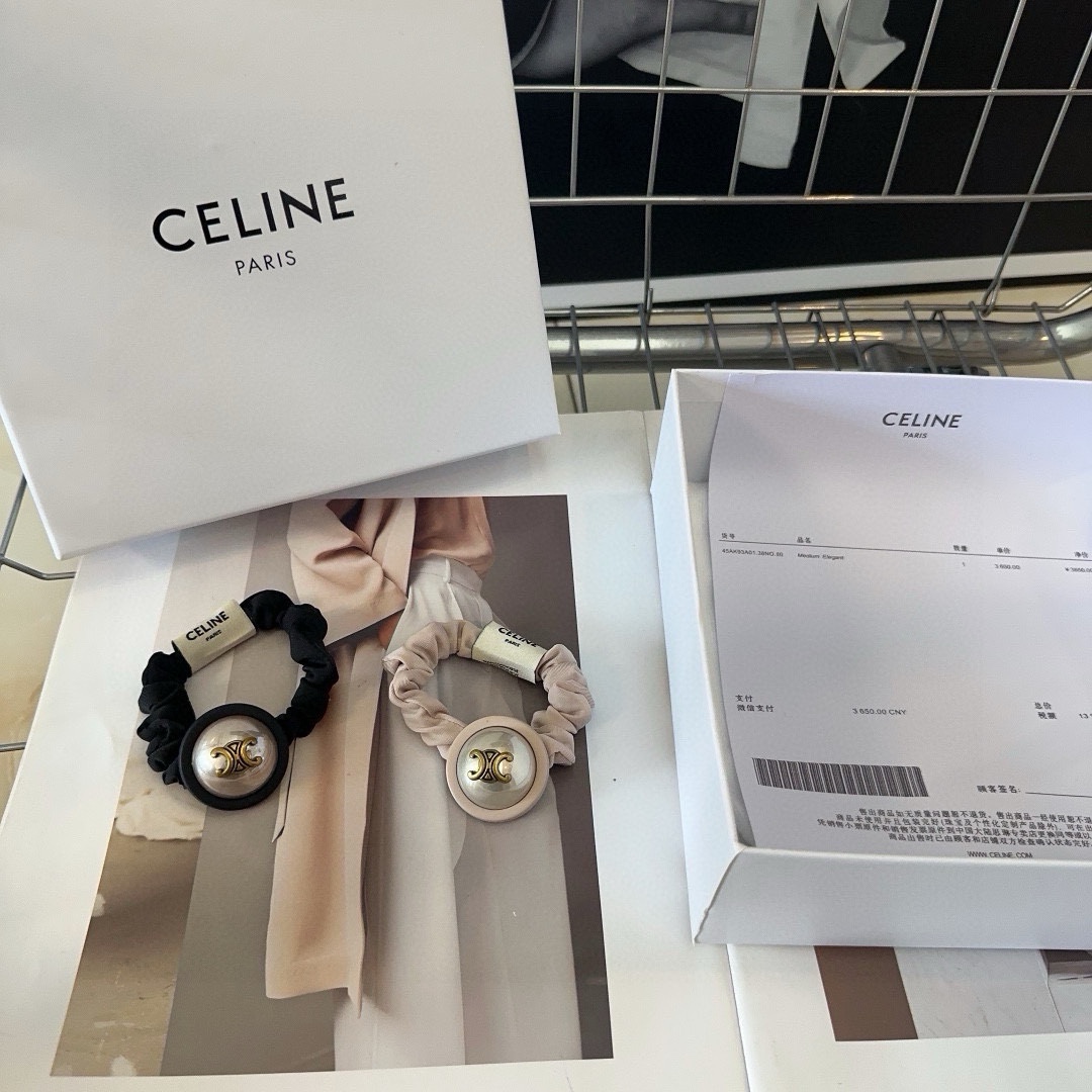 配包装盒CELINE赛琳凯旋门新款发圈复古风十足甜酷女神必备单品