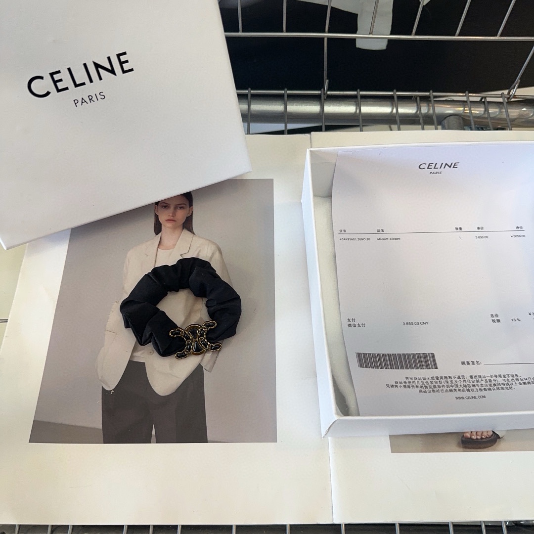 配包装盒CELINE赛琳凯旋门时尚发圈复古气质美甜酷女神必备单品