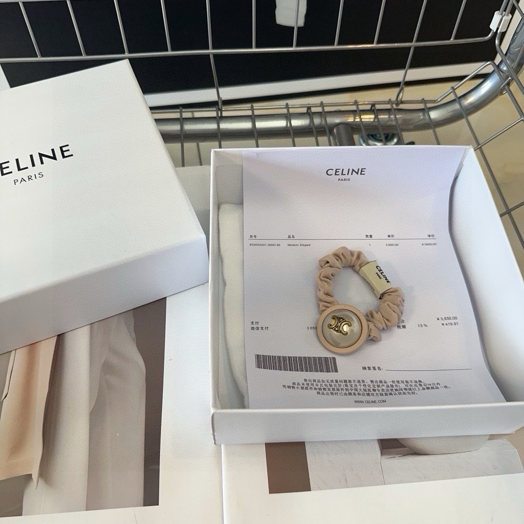 CELINE赛琳凯旋门新款发圈复古风十足甜酷女神必备单品