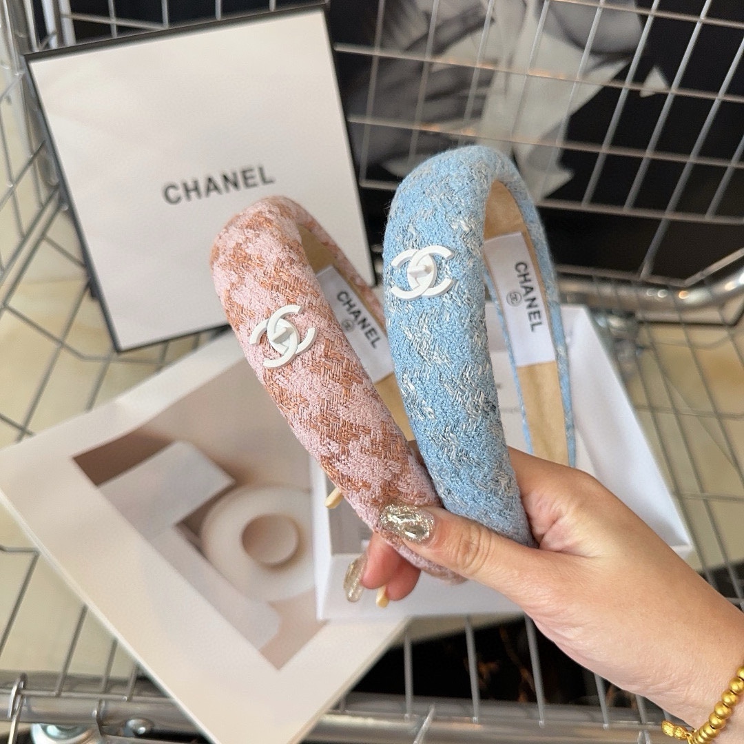 Chanel香奈儿新款发箍夏日小清新时尚潮品小仙女闭眼入