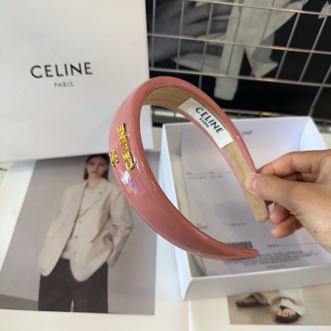 CELINE赛琳凯旋门新款漆皮发箍夏日小清新时尚百搭！女神必备单品