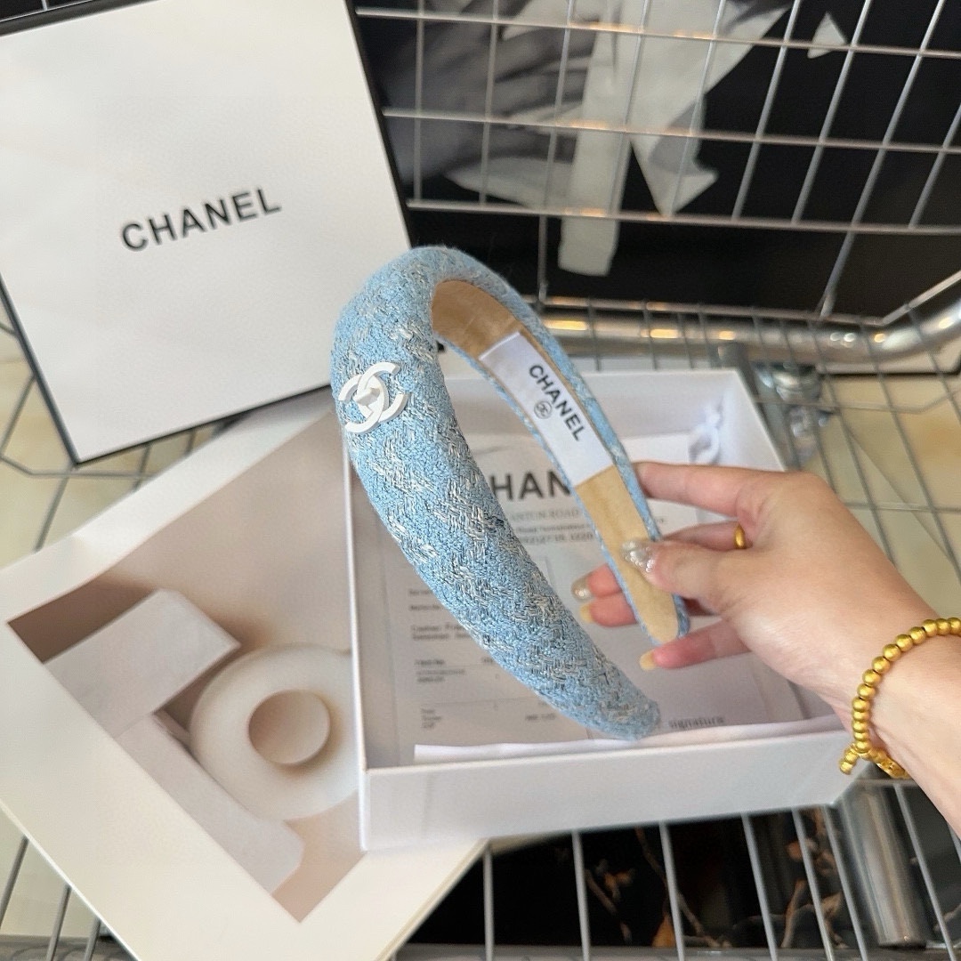 Chanel香奈儿新款发箍夏日小清新时尚潮品小仙女闭眼入