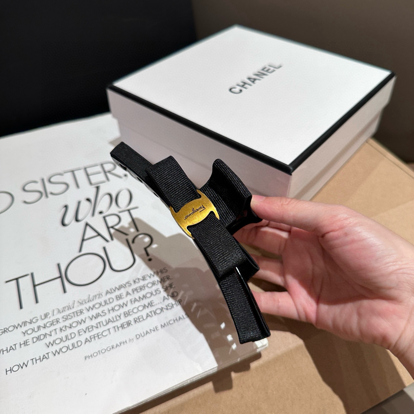 P 65🎁配包装盒
S F(菲拉格慕)爆款抓夹，超级好看！名媛范儿十足，小仙女必备&hellip;