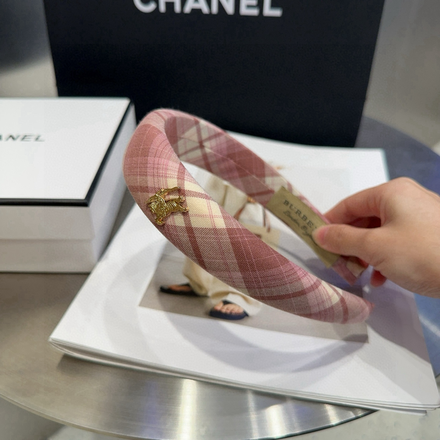 🎁配包装盒Burberry （巴宝莉）最新款格子发箍，时尚潮流，实用百搭，非常好看