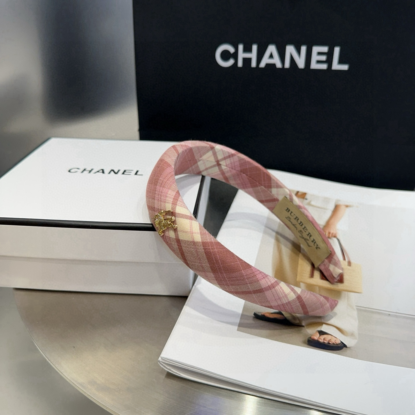 🎁配包装盒Burberry （巴宝莉）最新款格子发箍，时尚潮流，实用百搭，非常好看