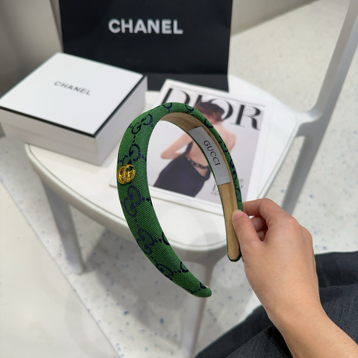 🎁配包装盒Gucci(古奇) GG字母发箍，经典字母，时尚百搭，特别耐看，永不过时…