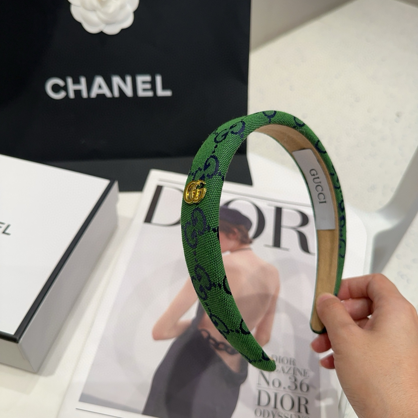 🎁配包装盒Gucci(古奇) GG字母发箍，经典字母，时尚百搭，特别耐看，永不过时…