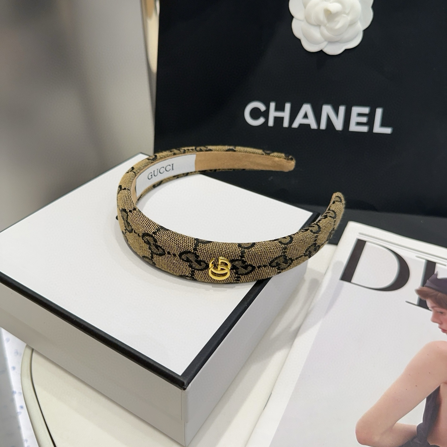 🎁配包装盒Gucci(古奇) GG字母发箍，经典字母，时尚百搭，特别耐看，永不过时…