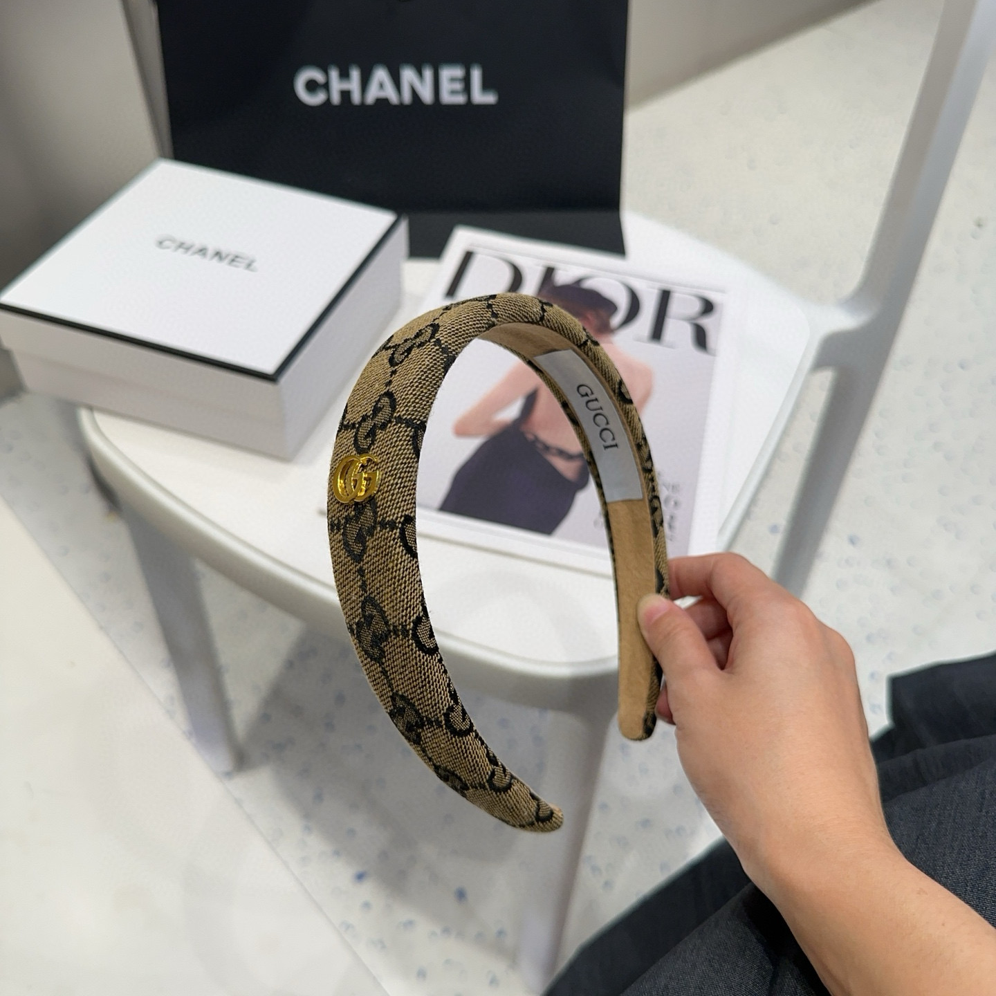 🎁配包装盒Gucci(古奇) GG字母发箍，经典字母，时尚百搭，特别耐看，永不过时…