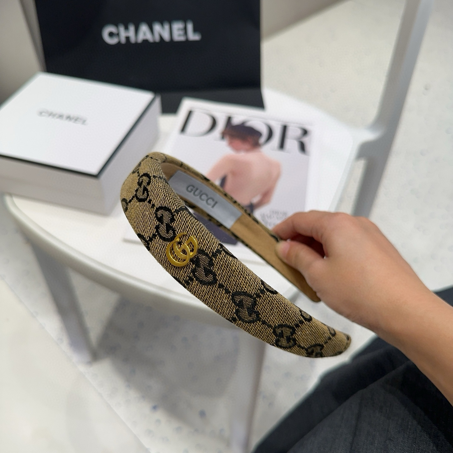 🎁配包装盒Gucci(古奇) GG字母发箍，经典字母，时尚百搭，特别耐看，永不过时…