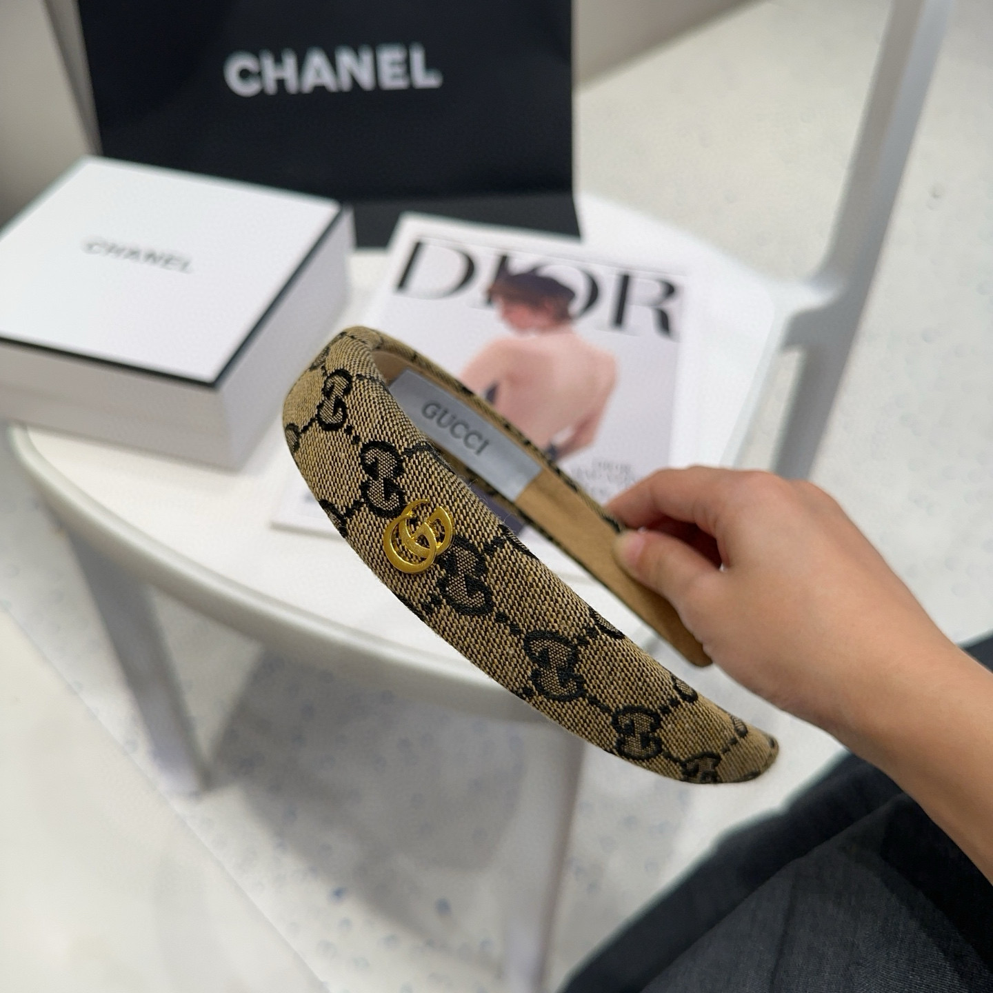 🎁配包装盒Gucci(古奇) GG字母发箍，经典字母，时尚百搭，特别耐看，永不过时…