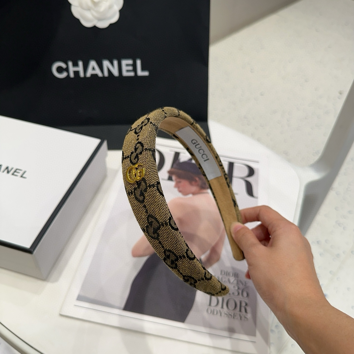 🎁配包装盒Gucci(古奇) GG字母发箍，经典字母，时尚百搭，特别耐看，永不过时…