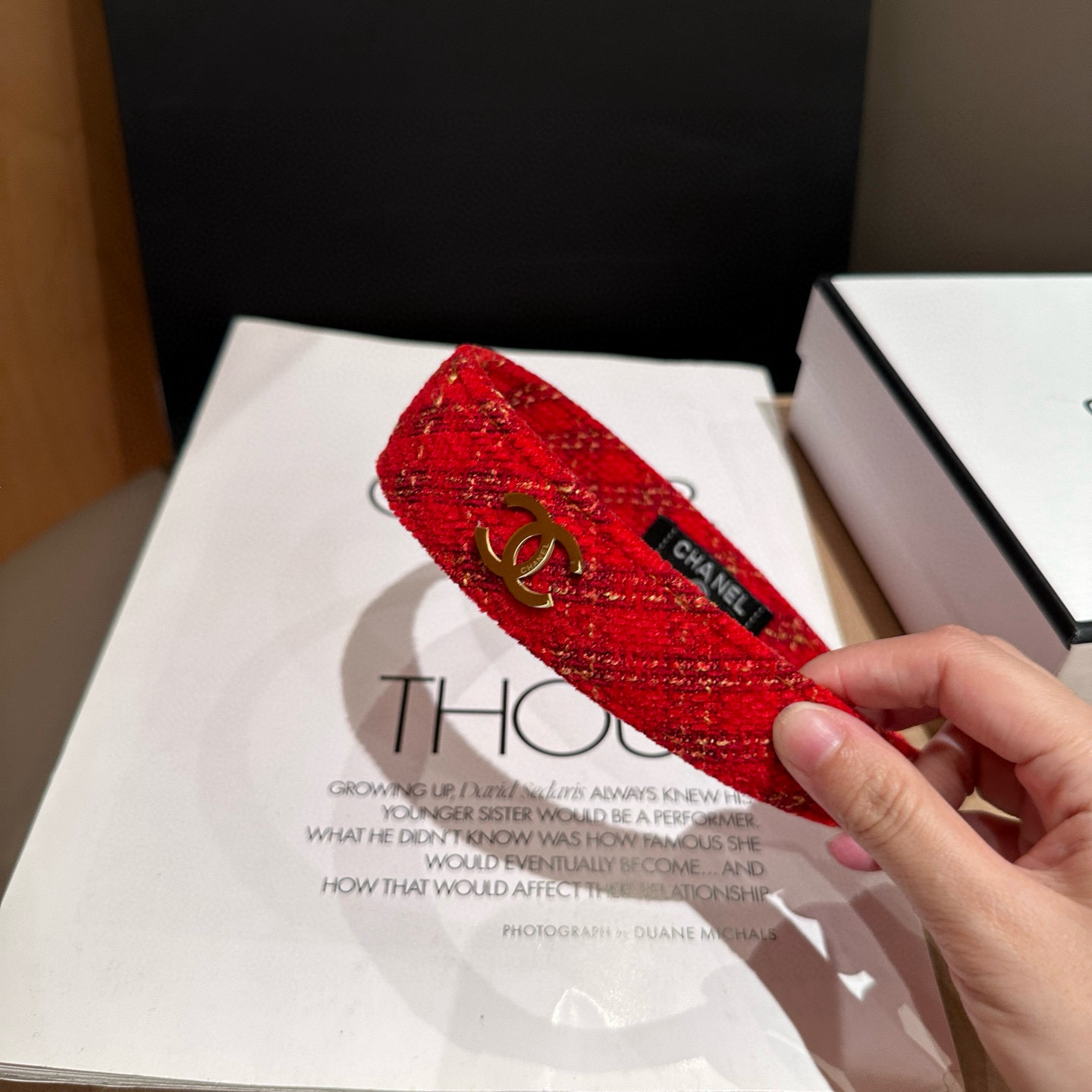 🎁配包装盒Chanel (香奈儿)最新款小香发箍，秋冬新品！超级好看！名媛范儿十足，小仙女必备…