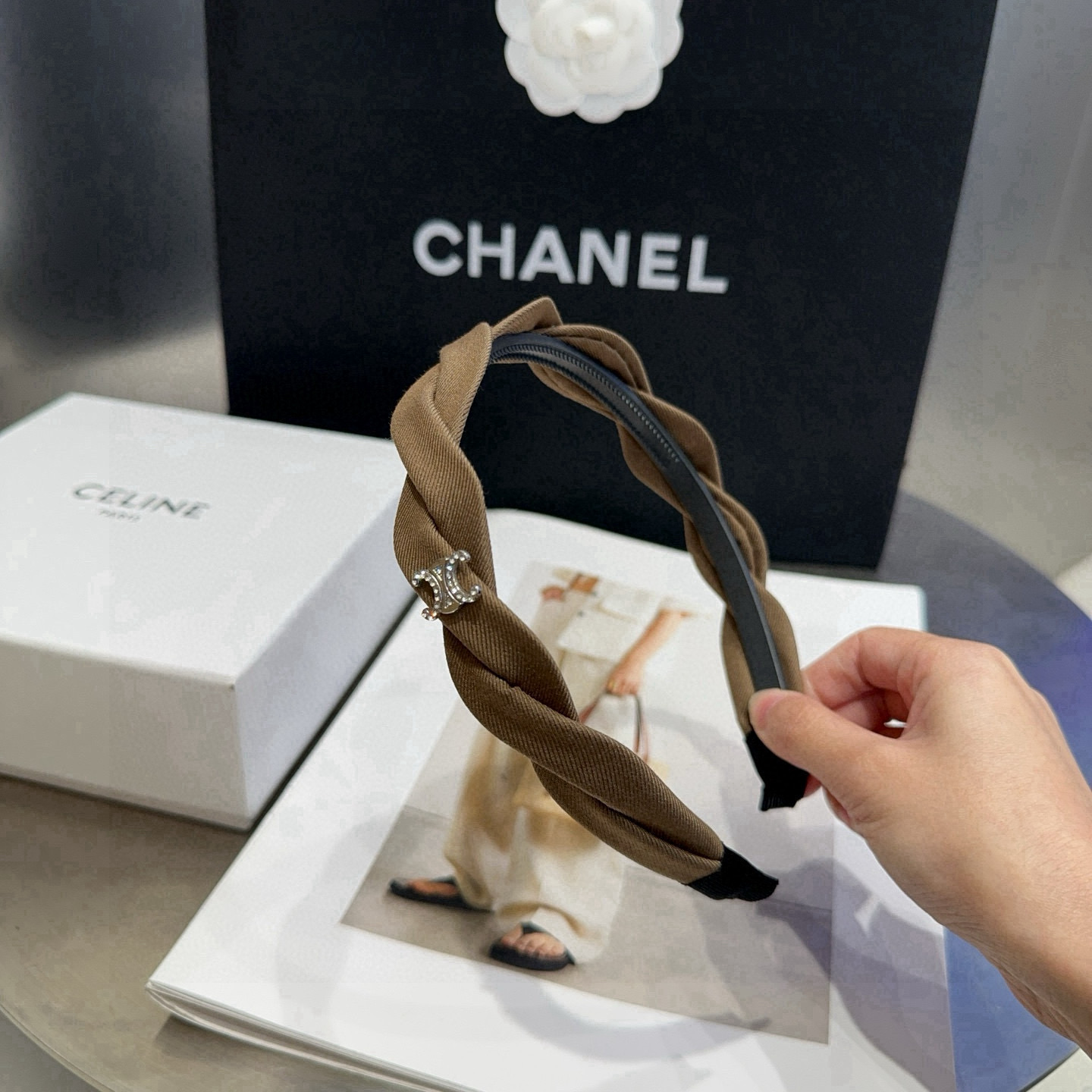 🎁配包装盒CELINE（赛琳）凯旋门新款发箍，时尚百搭！甜酷女神必备单品