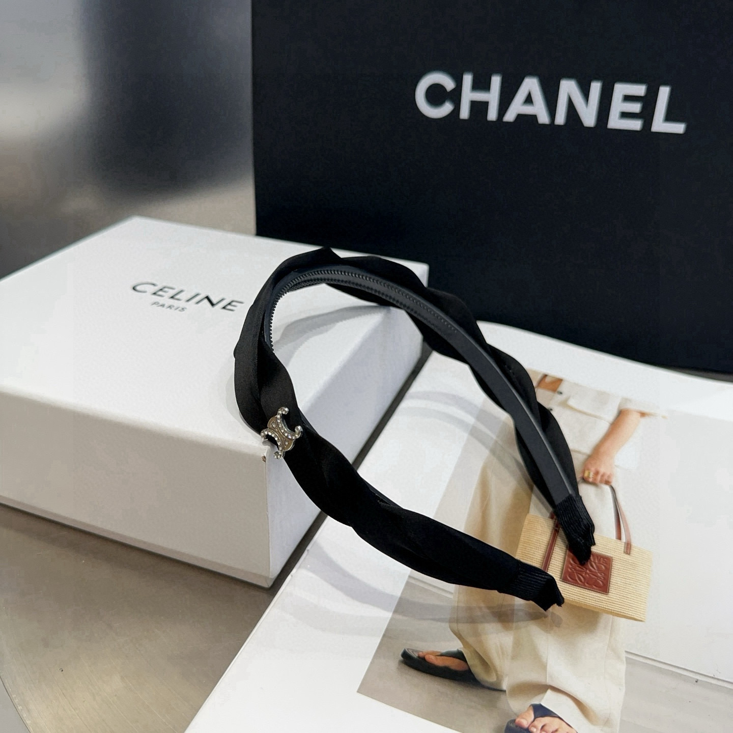 🎁配包装盒CELINE（赛琳）凯旋门新款发箍，时尚百搭！甜酷女神必备单品