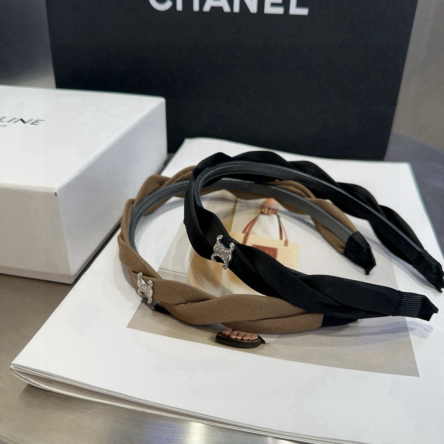 🎁配包装盒CELINE（赛琳）凯旋门新款发箍，时尚百搭！甜酷女神必备单品