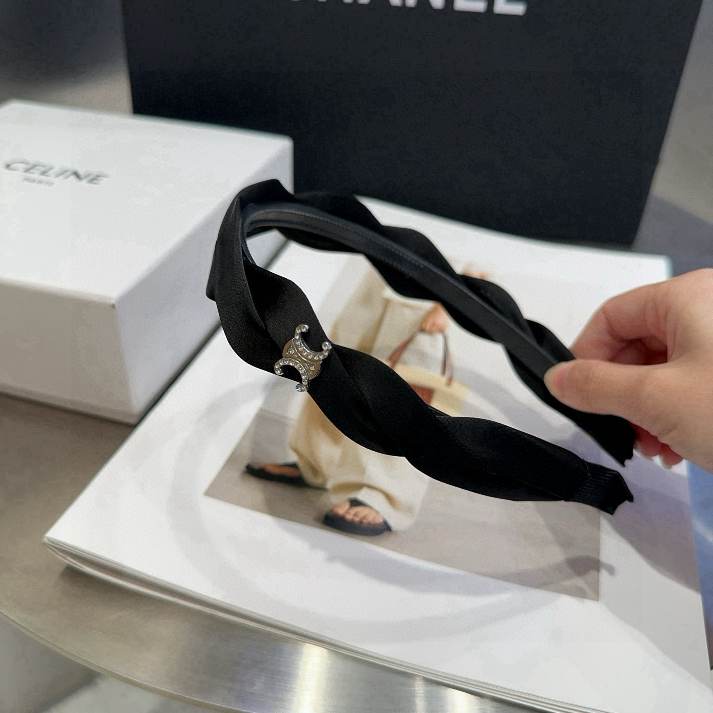 🎁配包装盒CELINE（赛琳）凯旋门新款发箍，时尚百搭！甜酷女神必备单品