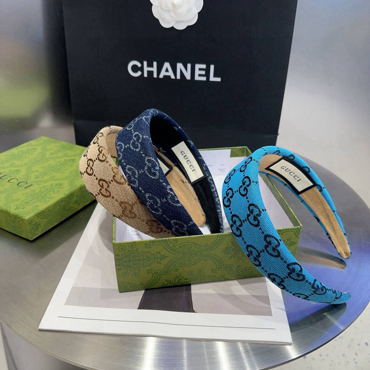 🎁配包装盒Gucci(古奇) GG字母发箍，经典字母，时尚百搭，特别耐看，永不过时…