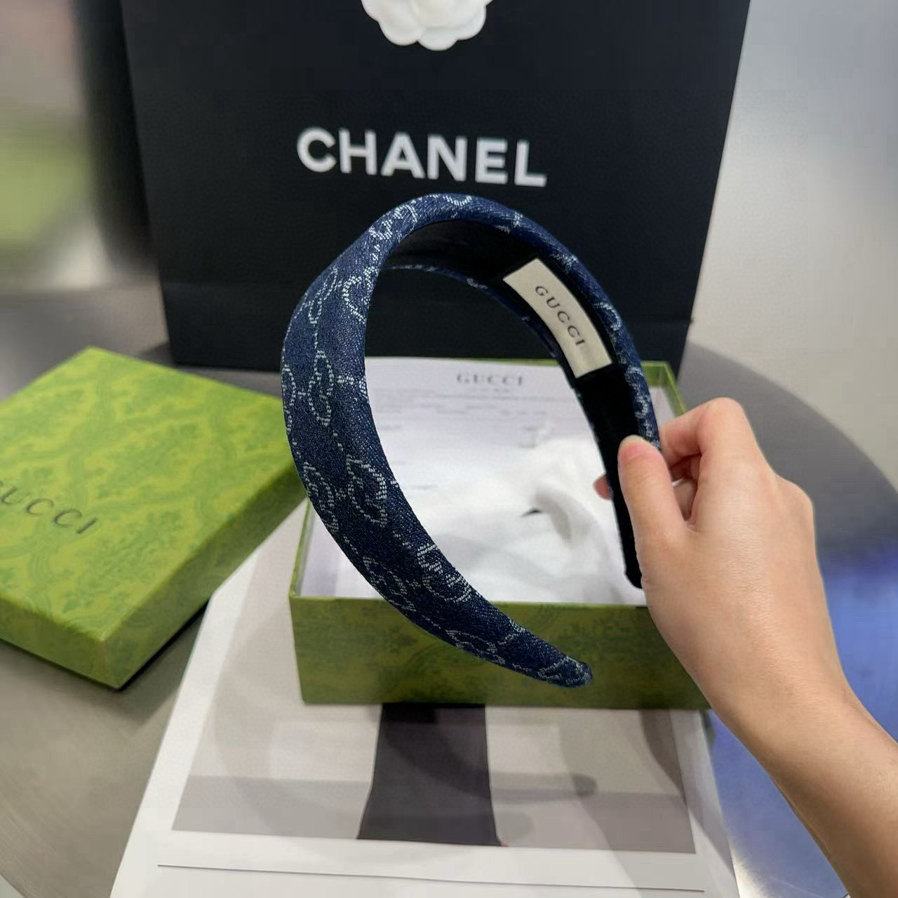 🎁配包装盒Gucci(古奇) GG字母发箍，经典字母，时尚百搭，特别耐看，永不过时…