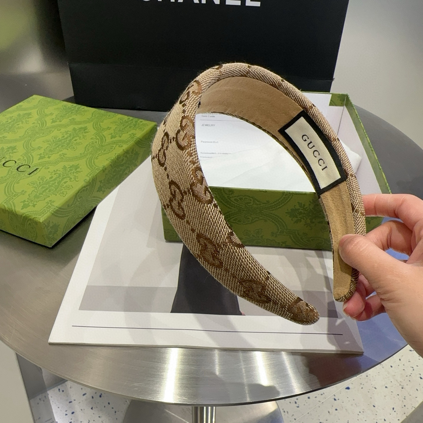🎁配包装盒Gucci(古奇) GG字母发箍，经典字母，时尚百搭，特别耐看，永不过时…