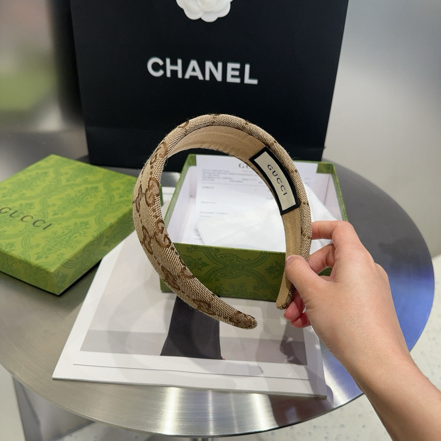 🎁配包装盒Gucci(古奇) GG字母发箍，经典字母，时尚百搭，特别耐看，永不过时…