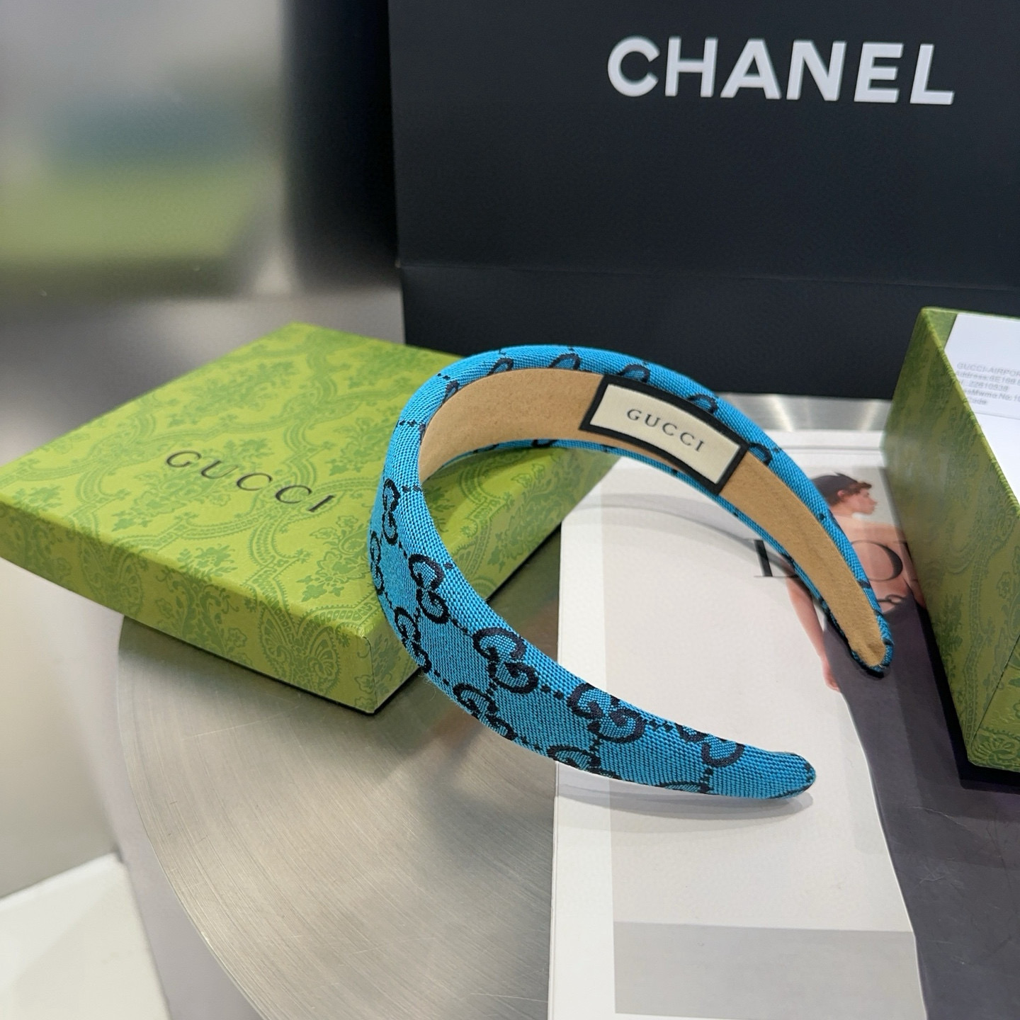 🎁配包装盒Gucci(古奇) GG字母发箍，经典字母，时尚百搭，特别耐看，永不过时…