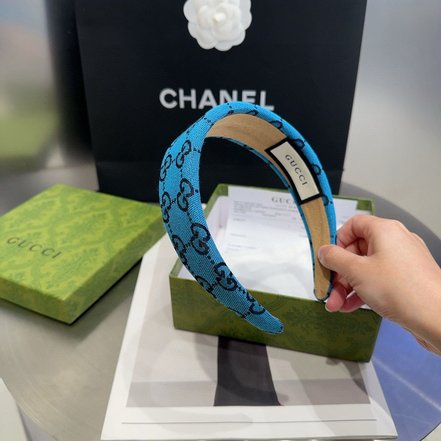 🎁配包装盒Gucci(古奇) GG字母发箍，经典字母，时尚百搭，特别耐看，永不过时…