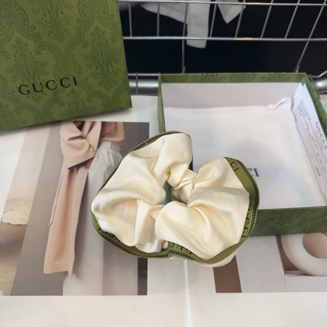 🎁配包装Gucci(古奇) GG字母发圈，时尚百搭，特别耐看，小姐姐必眼入