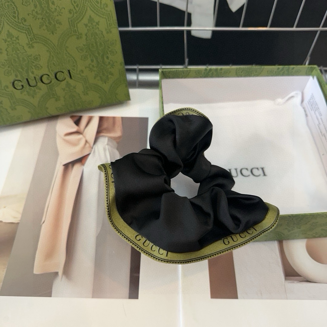 🎁配包装Gucci(古奇) GG字母发圈，时尚百搭，特别耐看，小姐姐必眼入