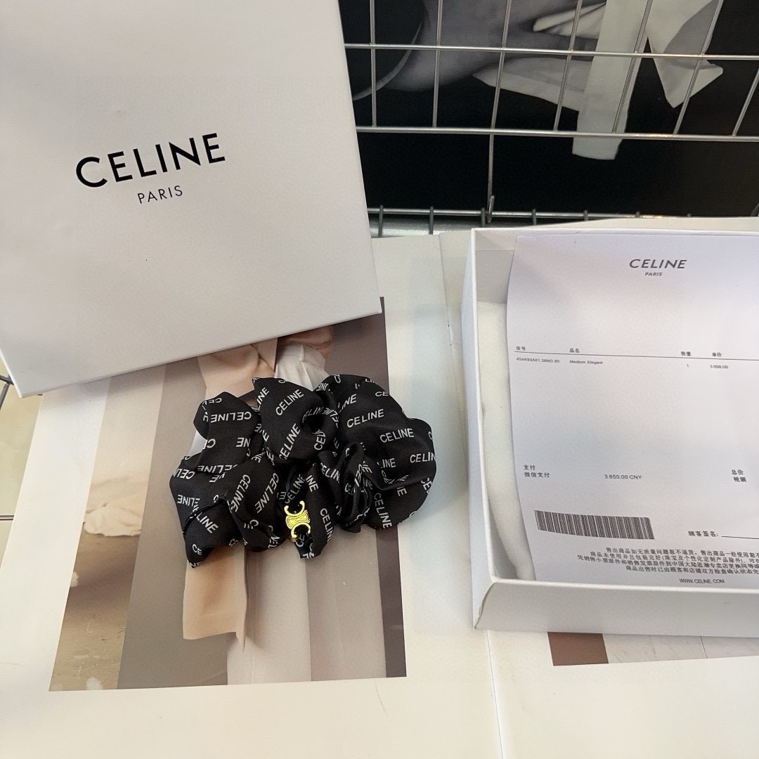 🎁配包装盒CELINE（赛琳）凯旋门发圈，时尚潮流，实用百搭，小姐姐必备单品