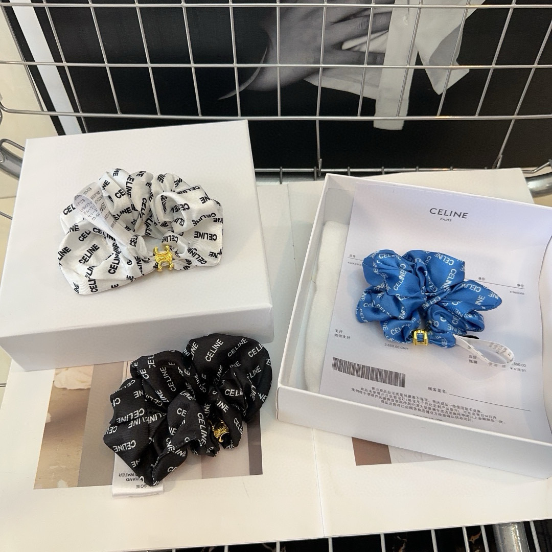 🎁配包装盒CELINE（赛琳）凯旋门发圈，时尚潮流，实用百搭，小姐姐必备单品