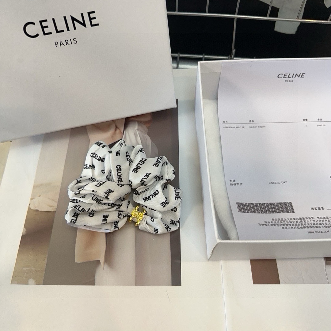 🎁配包装盒CELINE（赛琳）凯旋门发圈，时尚潮流，实用百搭，小姐姐必备单品