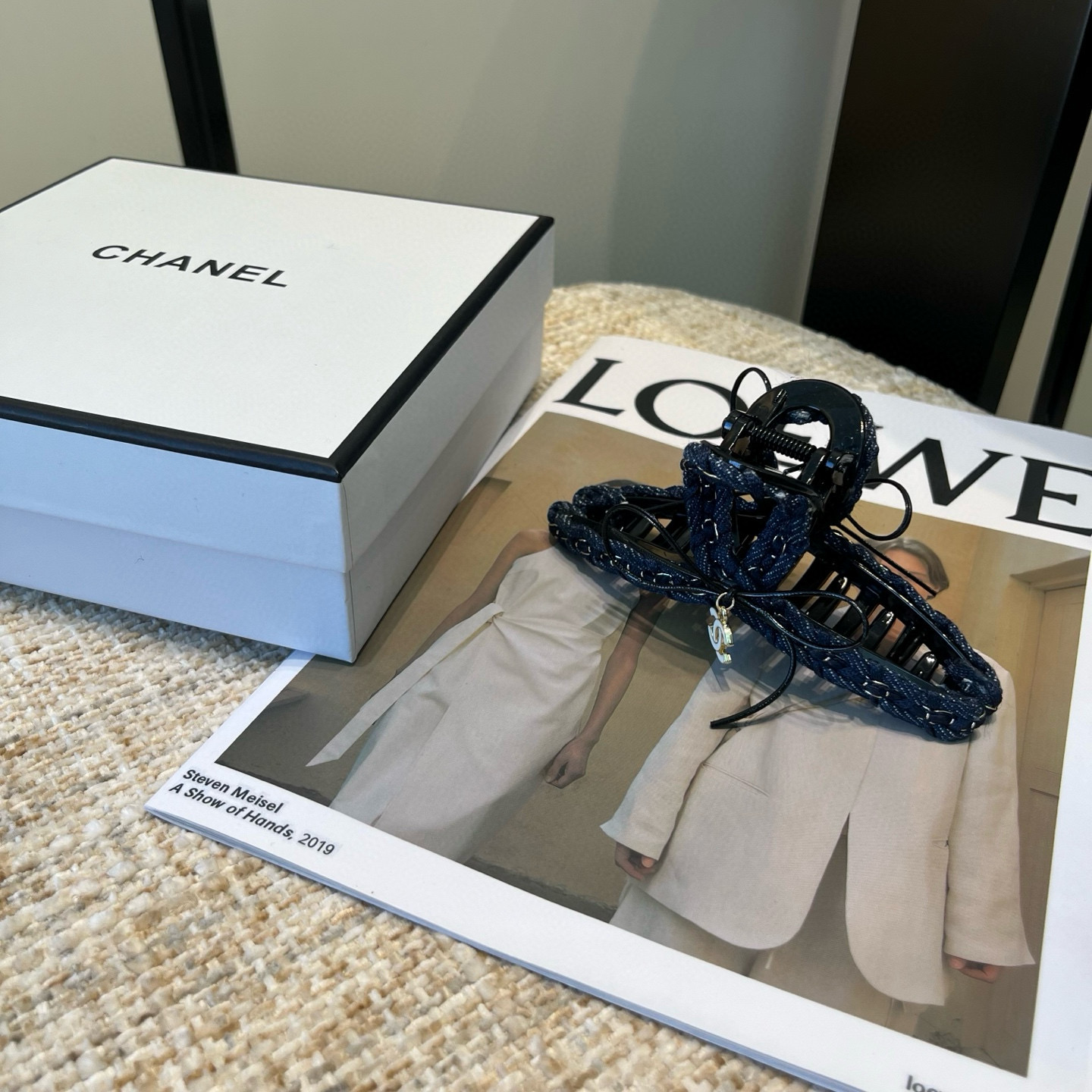 🎁配包装盒Chanel (香奈儿)最新款小香爆款链条抓夹，超级好看！名媛范儿十足，小仙女必备…