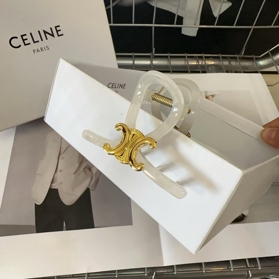 🎁配包装盒CELINE（赛琳）凯旋门新款糖果色抓夹，简单大气，时尚百搭！女神必备单品