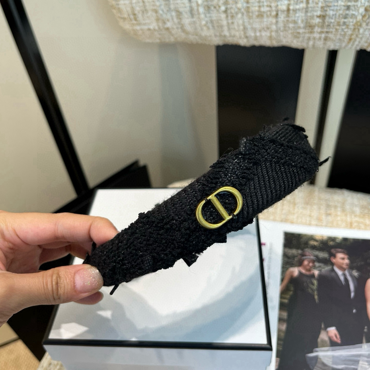 🎁配包装盒Dior（迪奥）新款CD发箍，简单实用 时尚潮流！小仙女必备…