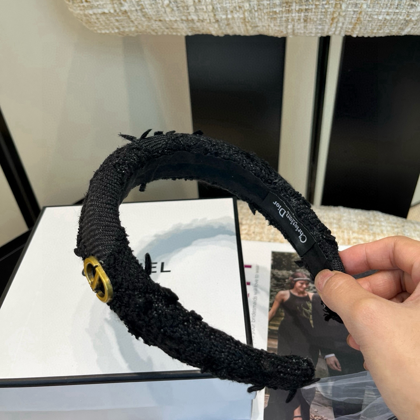 🎁配包装盒Dior（迪奥）新款CD发箍，简单实用 时尚潮流！小仙女必备…