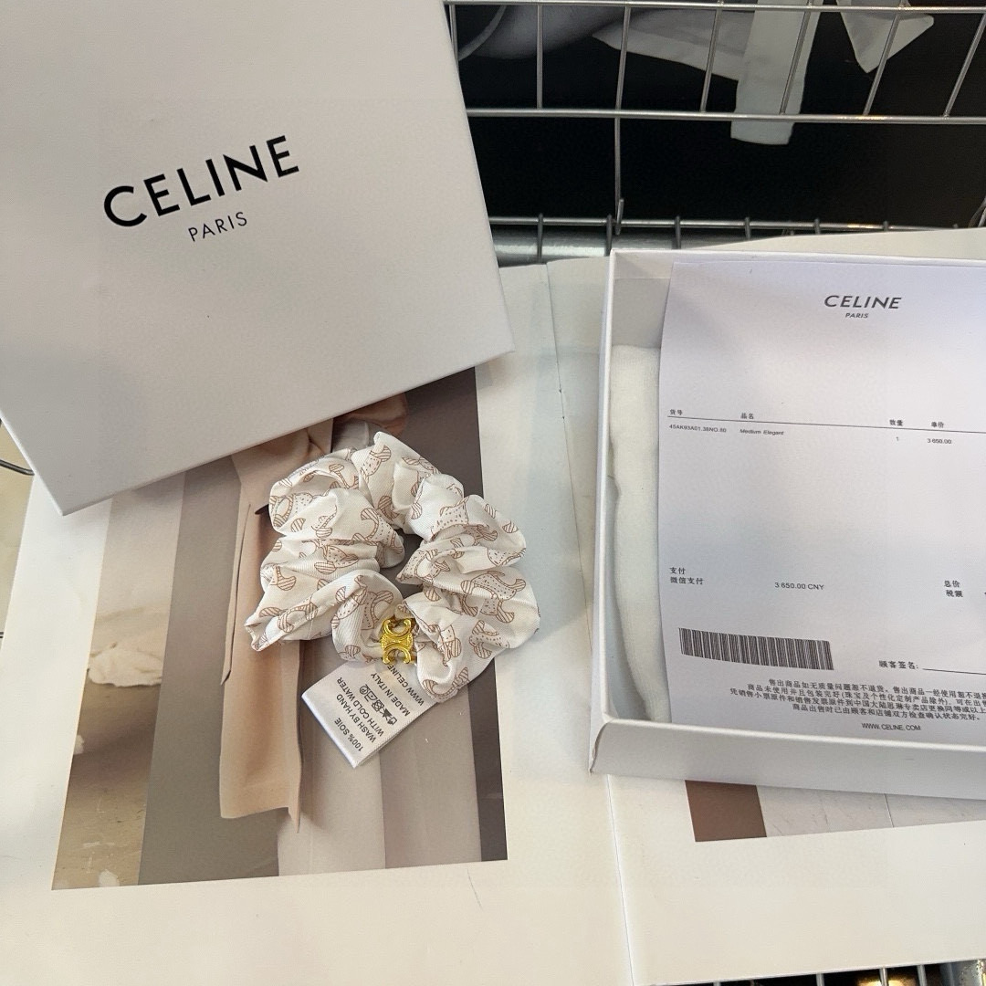 🎁配包装盒CELINE（赛琳）凯旋门发圈，时尚潮流，实用百搭，小姐姐必备单品
