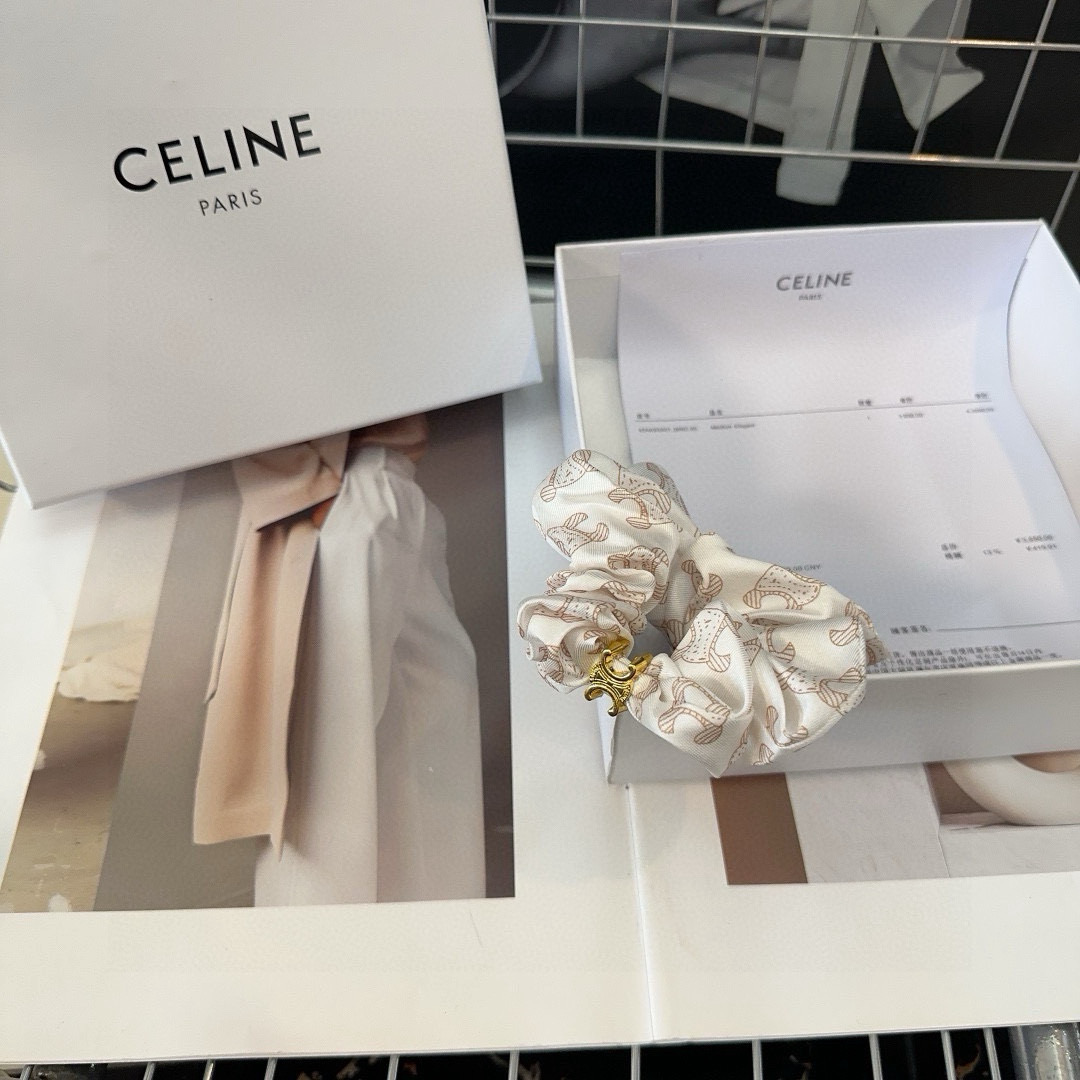 🎁配包装盒CELINE（赛琳）凯旋门发圈，时尚潮流，实用百搭，小姐姐必备单品