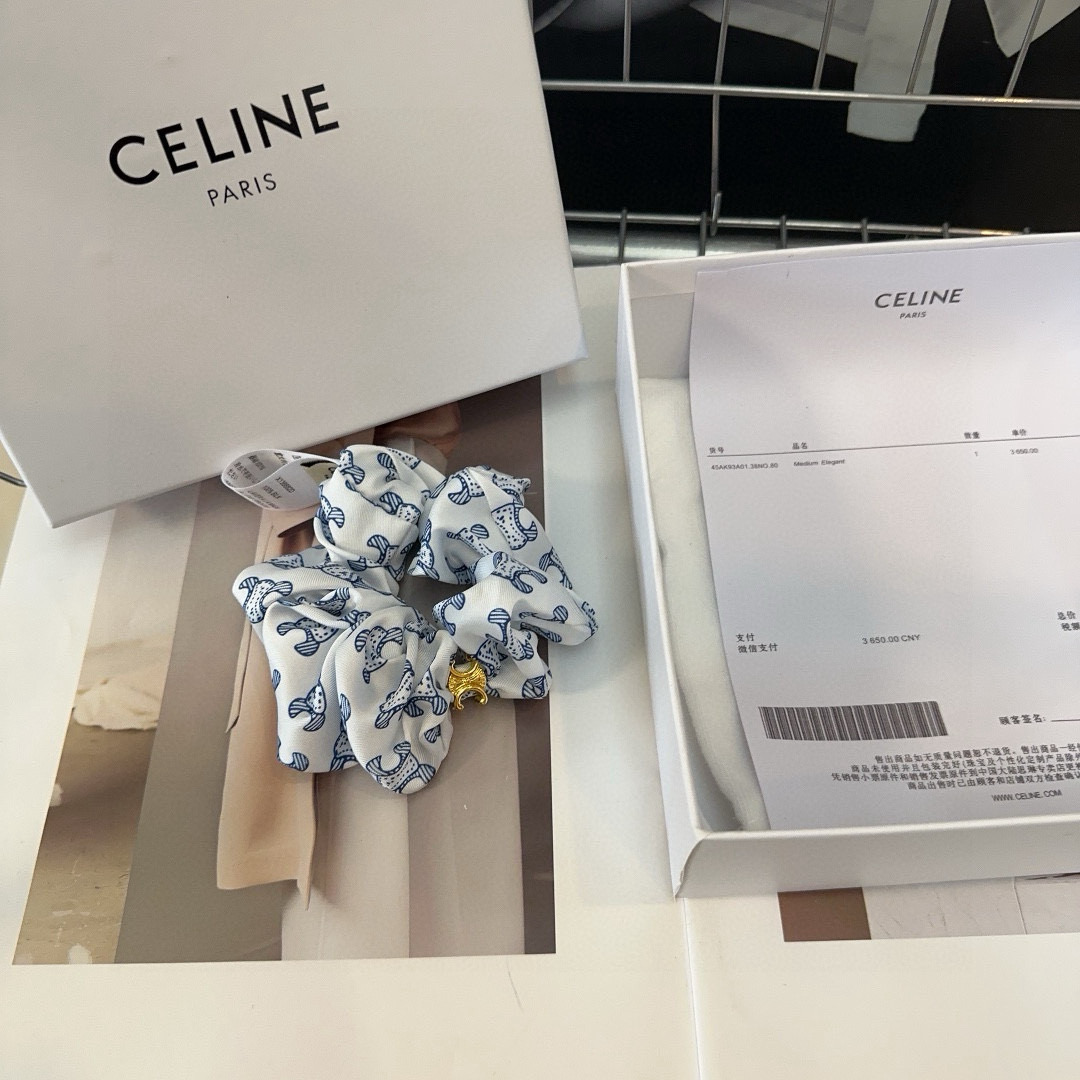 🎁配包装盒CELINE（赛琳）凯旋门发圈，时尚潮流，实用百搭，小姐姐必备单品