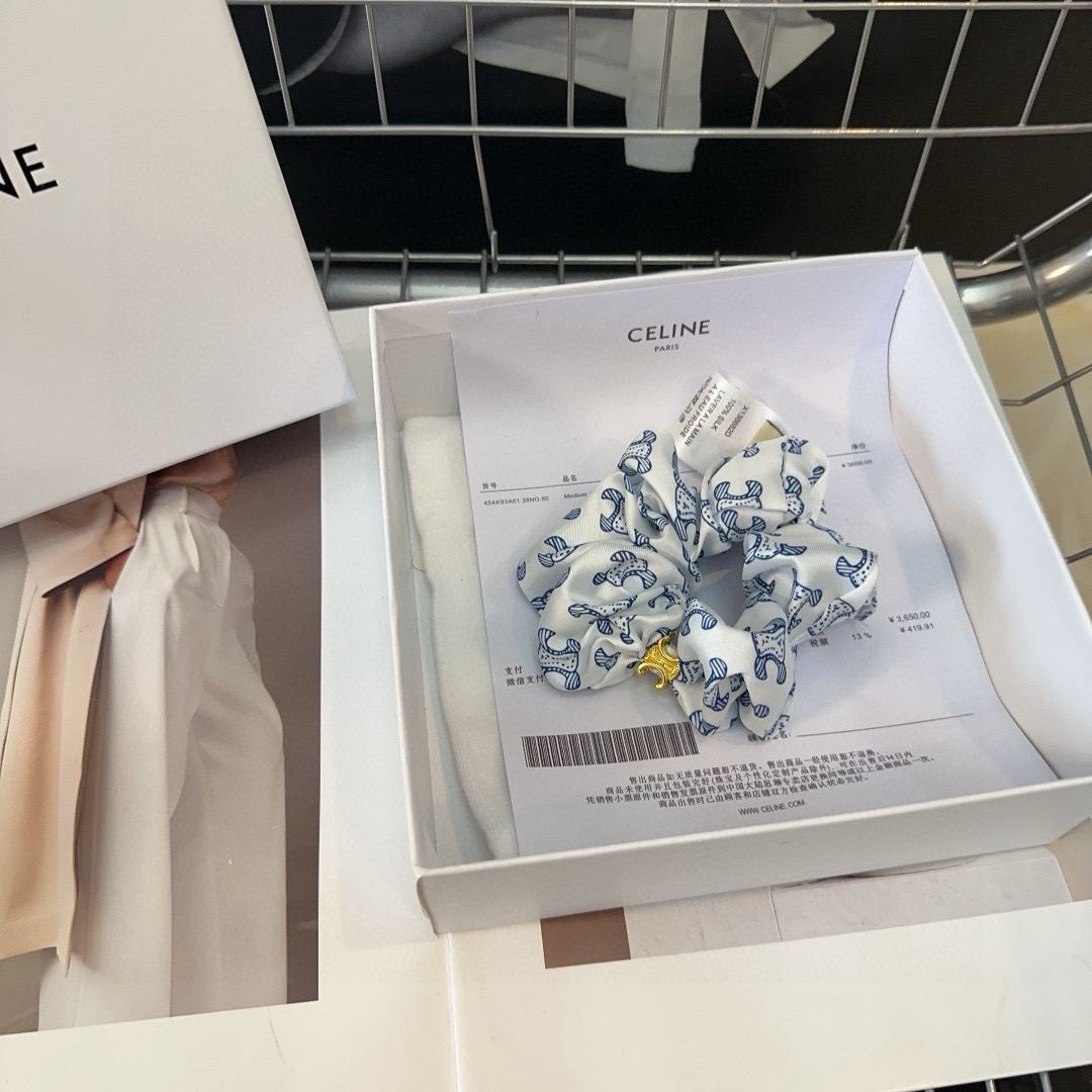 🎁配包装盒CELINE（赛琳）凯旋门发圈，时尚潮流，实用百搭，小姐姐必备单品