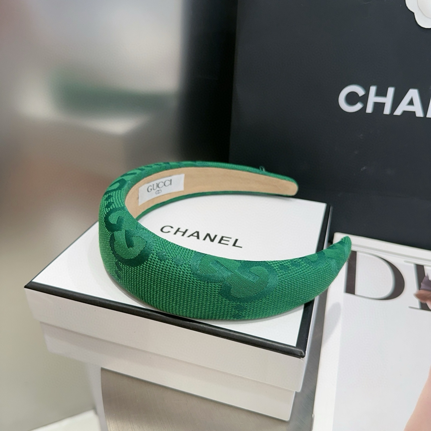 🎁配包装盒Gucci(古奇) GG字母发箍，时尚潮流，非常好搭配！小仙女必备