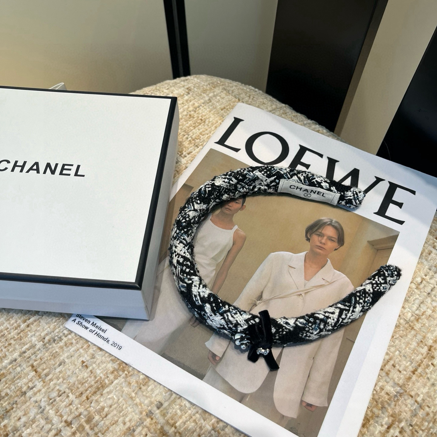 🎁配包装盒Chanel (香奈儿)最新款小香爆款发箍，超级好看！名媛范儿十足，小仙女必备…